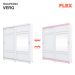 Guarda-Roupa Casal com Espelho Turin Flex 2 Portas 3 Gavetas Branco