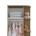 Guarda-Roupa Infantil Amarelinha 2 Portas 2 Gavetas Rústico e Branco