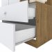 Guarda-Roupa Infantil Amarelinha 2 Portas 2 Gavetas Rústico e Branco