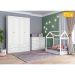 Guarda-Roupa Infantil Mississipi 4 Portas 4 Gavetas Branco