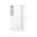 Guarda-Roupa Infantil Pique-Esconde 3 Portas 2 Gavetas Branco