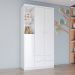 Guarda-Roupa Infantil Pique-Esconde 3 Portas 2 Gavetas Branco