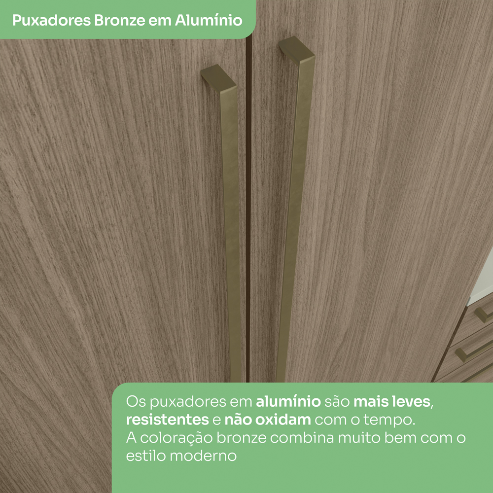 Guarda Roupa Modulado 1 Porta 241x40 cm Seletto Areia Jequitiba Henn