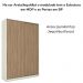 Guarda Roupa Modulado 2 Portas 241x159 cm Seletto Areia Jequitiba Henn