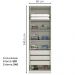 Guarda Roupa Modulado 2 Portas 241x80 cm Seletto Areia Henn