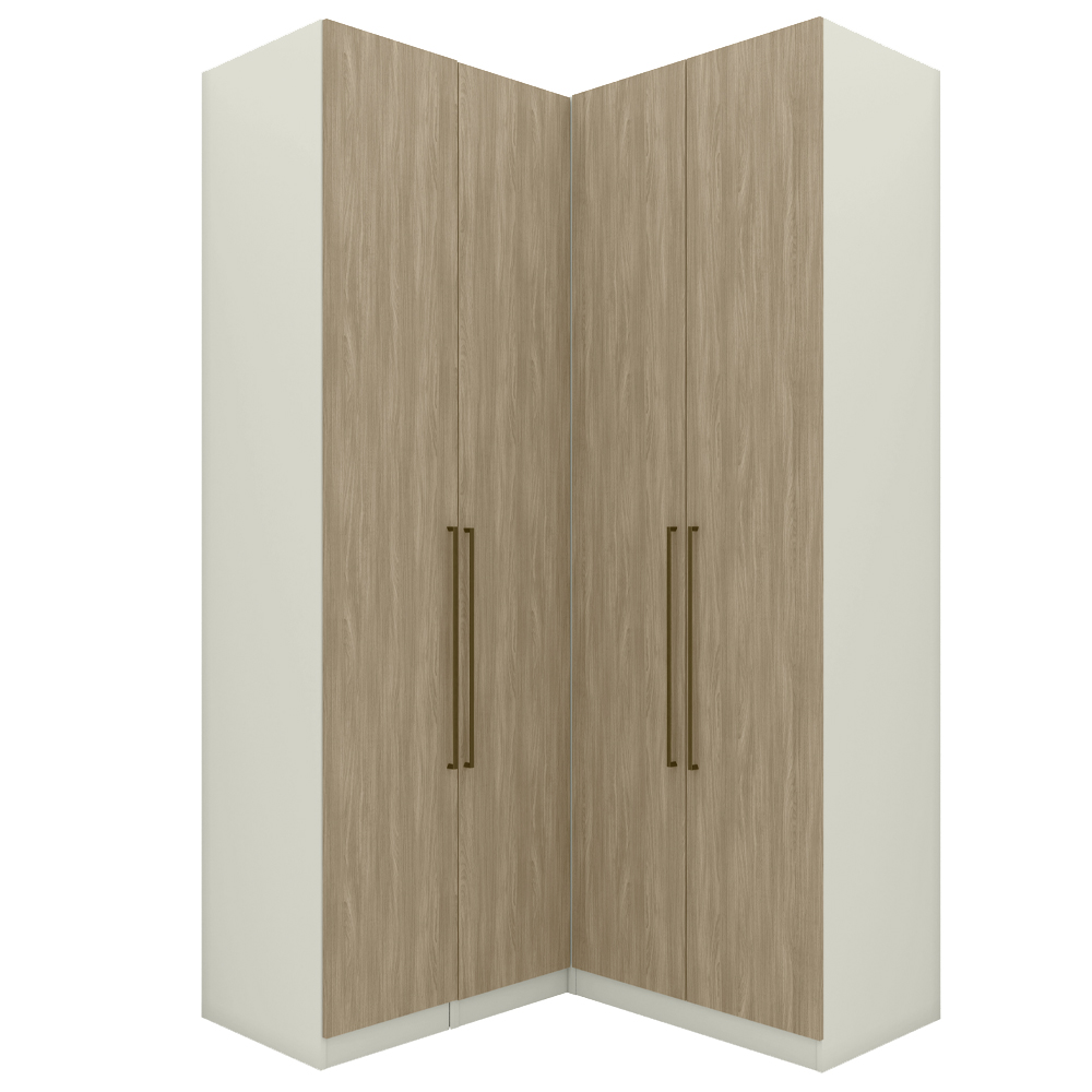 Guarda Roupa Modulado 3 Pecas Seletto Areia Jequitiba Henn