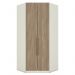 Guarda Roupa Modulado Canto Closet Seletto 2 Portas Areia/Jequitibá - Móveis Henn
