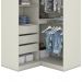 Guarda Roupa Modulado Canto Closet Seletto 2 Portas Areia/Jequitibá - Móveis Henn