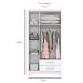 Guarda-Roupa Solteiro Miami Flex 3 Portas 2 Gavetas Branco e Rosa Chá