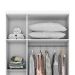 Guarda-Roupa Solteiro Miami Flex 3 Portas 2 Gavetas Branco e Rosa Chá