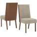 Kit 2 Cadeiras Estofadas Anne Corano Caramelo Suede Creme Henn