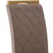 Kit 2 Cadeiras Estofadas SI25 Veludo Nature Marrom Amendoa Henn