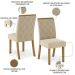Kit 2 Cadeiras Estofadas Sala De Jantar Vita Suede Linho Henn