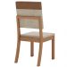 Kit 2 Cadeiras Milla Plus Corano Caramelo Suede Creme Henn
