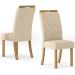 Kit 2 Cadeiras Sala De Jantar Bella Suede Linho Henn