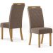 Kit 2 Cadeiras Sala De Jantar Bella Suede Marrom Amendoa Henn