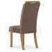 Kit 2 Cadeiras Sala De Jantar Bella Suede Marrom Amendoa Henn