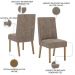 Kit 2 Cadeiras Sala De Jantar Eloa Suede Cacao Henn