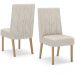 Kit 2 Cadeiras Sala De Jantar Eloa Suede Linho Henn