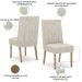 Kit 2 Cadeiras Sala De Jantar Eloa Suede Linho Henn