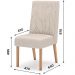 Kit 2 Cadeiras Sala De Jantar Eloa Suede Linho Henn