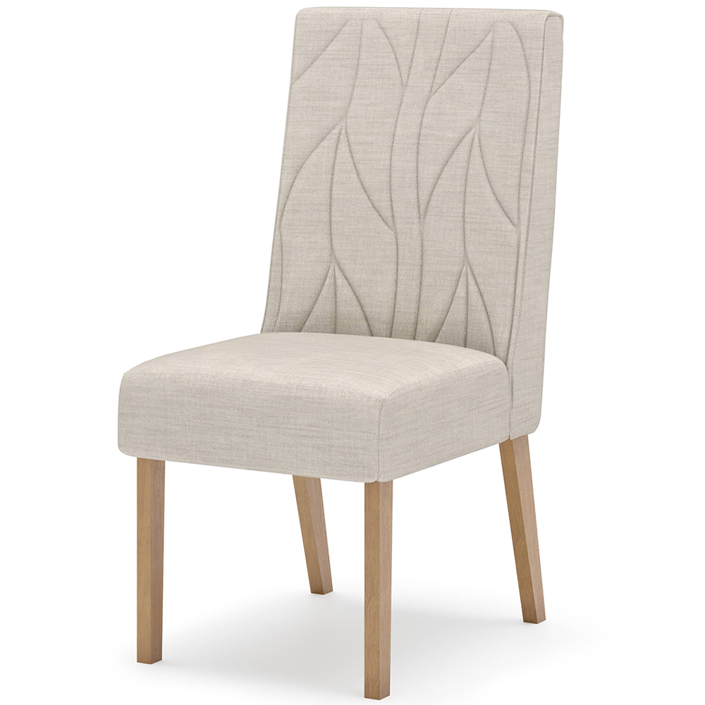Kit 2 Cadeiras Sala De Jantar Eloa Suede Linho Henn