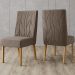Kit 2 Cadeiras Sala De Jantar Eloa Suede Marrom Amendoa Henn