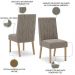 Kit 2 Cadeiras Sala De Jantar Eloa Suede Marrom Amendoa Henn