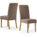 Kit 2 Cadeiras Sala De Jantar Malu Suede Marrom Amendoa Henn