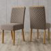 Kit 2 Cadeiras Sala De Jantar Malu Suede Marrom Amendoa Henn