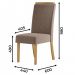 Kit 2 Cadeiras Sala De Jantar Malu Suede Marrom Amendoa Henn