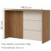 Mesa Bancada Gourmet 146x101 cm Requinte Nature Areia Henn