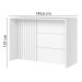 Mesa Bancada Gourmet MDF 146x101 cm C630 Americana Branco Henn