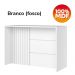 Mesa Bancada Gourmet MDF 146x101 cm C630 Americana Branco Henn