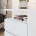 Mesa De Cabeceira 2 Gavetas 48 cm Campeche Branco Henn
