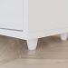 Mesa De Cabeceira 2 Gavetas 48 cm Campeche Branco Henn