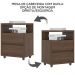 Mesa De Cabeceira 2 Gavetas 48 cm Campeche Castanho Henn