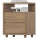 Mesa De Cabeceira 2 Gavetas 48 cm Campeche Jequitibá Henn