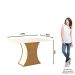 Mesa de Jantar 4 Lugares 120cm - Luiza Nature / Off White