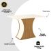 Mesa de Jantar 4 Lugares 120cm - Luiza Nature / Off White