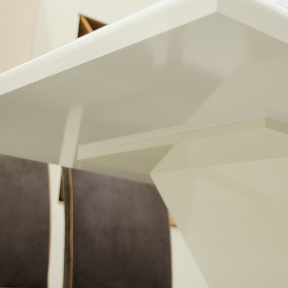 Mesa de Jantar 4 Lugares 120cm - Luiza Nature / Off White