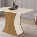Mesa de Jantar 4 Lugares 120cm - Luiza Nature / Off White