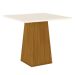 Mesa de Jantar Quadrada Sarah Off White e Nature 90 cm