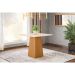 Mesa de Jantar Quadrada Sarah Off White e Nature 90 cm