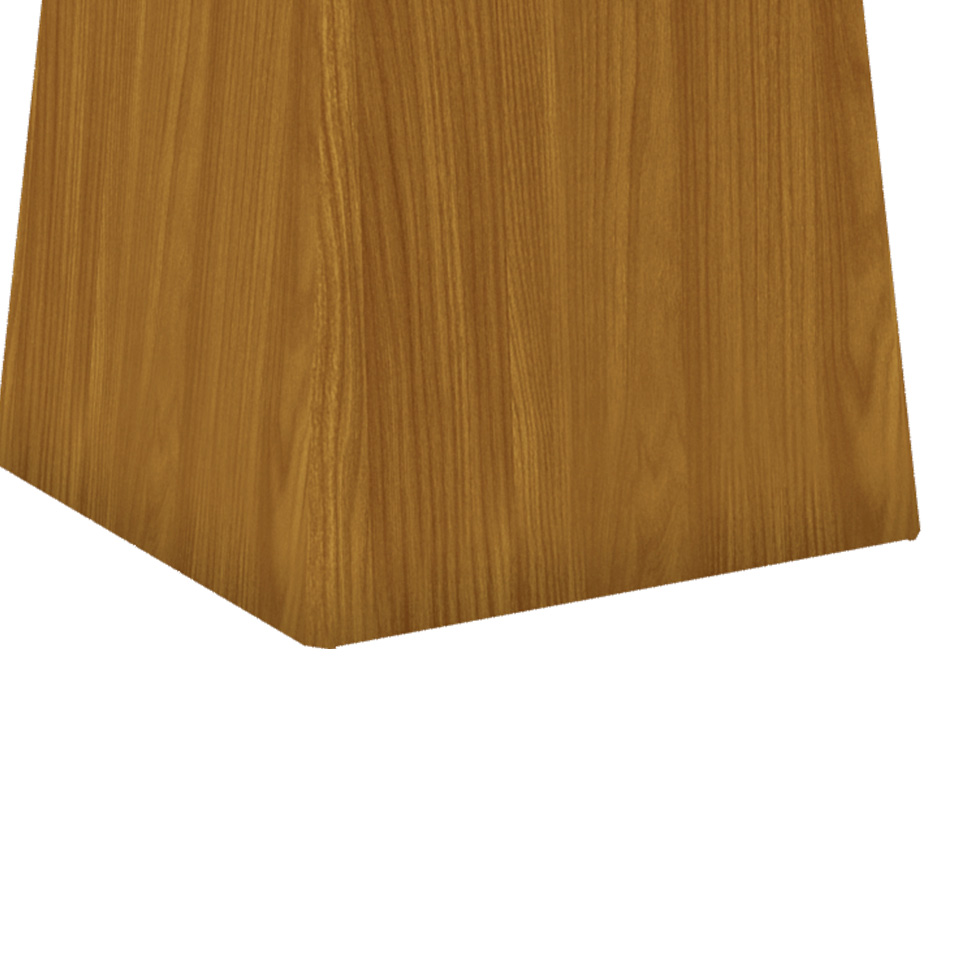 Mesa de Jantar Quadrada Sarah Off White e Nature 90 cm