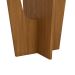 Mesa de Jantar Retangular Danielly Off White e Nature 120 cm