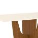 Mesa de Jantar Retangular Danielly Off White e Nature 160 cm