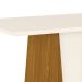 Mesa de Jantar Retangular Elisa Flex Off White e Nature 120 cm