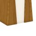 Mesa de Jantar Retangular Elisa Flex Off White e Nature 120 cm