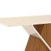 Mesa de Jantar Retangular Fiorella Off White e Nature 160 cm